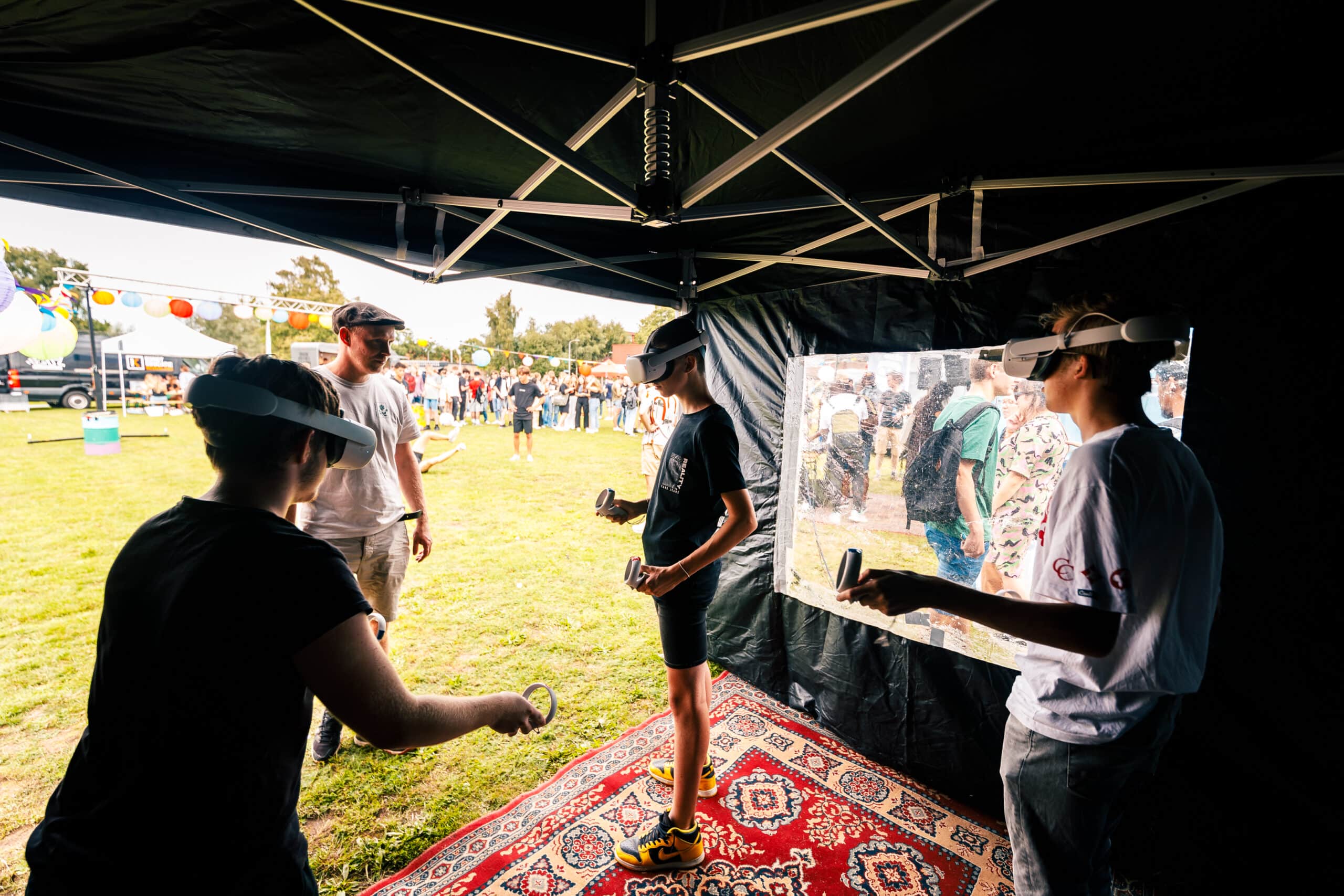 VR op festivalterrein